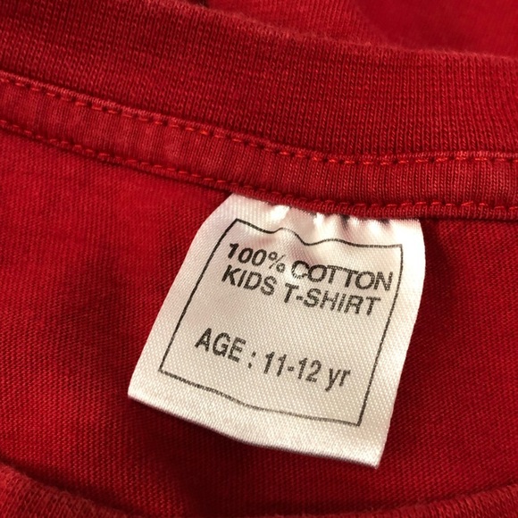 Kids London England Short Sleeve Red Tee - Picture 5 of 6